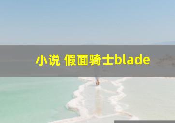 小说 假面骑士blade